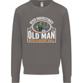An Old Man With a Rugby Ball Player Funny Mens Sweatshirt Jumper Charcoal