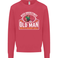An Old Man With a Rugby Ball Player Funny Mens Sweatshirt Jumper Heliconia