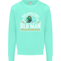 An Old Man With a Rugby Ball Player Funny Mens Sweatshirt Jumper Peppermint