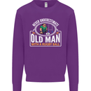 An Old Man With a Rugby Ball Player Funny Mens Sweatshirt Jumper Purple