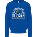 An Old Man With a Rugby Ball Player Funny Mens Sweatshirt Jumper Royal Blue