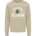 An Old Man With a Rugby Ball Player Funny Mens Sweatshirt Jumper Sand