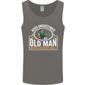 An Old Man With a Rugby Ball Player Funny Mens Vest Tank Top Charcoal