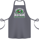 An Old Man With a Tractor Farmer Funny Cotton Apron 100% Organic Steel