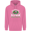 An Old Man With a Tractor Farmer Funny Mens 80% Cotton Hoodie Azelea