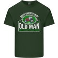 An Old Man With a Tractor Farmer Funny Mens Cotton T-Shirt Tee Top Forest Green