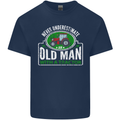 An Old Man With a Tractor Farmer Funny Mens Cotton T-Shirt Tee Top Navy Blue