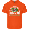 An Old Man With a Tractor Farmer Funny Mens Cotton T-Shirt Tee Top Orange