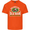 An Old Man With a Tractor Farmer Funny Mens Cotton T-Shirt Tee Top Orange