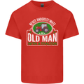 An Old Man With a Tractor Farmer Funny Mens Cotton T-Shirt Tee Top Red
