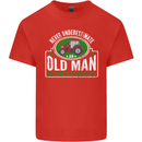 An Old Man With a Tractor Farmer Funny Mens Cotton T-Shirt Tee Top Red