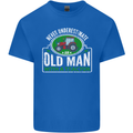 An Old Man With a Tractor Farmer Funny Mens Cotton T-Shirt Tee Top Royal Blue