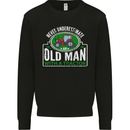 An Old Man With a Tractor Farmer Funny Mens Sweatshirt Jumper Black