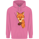 An Orange Fox Illustration Mens 80% Cotton Hoodie Azelea