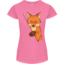 An Orange Fox Illustration Womens Petite Cut T-Shirt Azalea