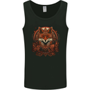 An Ornate Polygon Fantasy Fox Mens Vest Tank Top Black