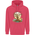 An Owl and Fox Tree Nature Ecology Childrens Kids Hoodie Heliconia
