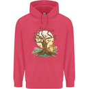 An Owl and Fox Tree Nature Ecology Childrens Kids Hoodie Heliconia