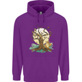 An Owl and Fox Tree Nature Ecology Childrens Kids Hoodie Purple