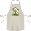 An Owl and Fox Tree Nature Ecology Cotton Apron 100% Organic Natural