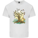 An Owl and Fox Tree Nature Ecology Kids T-Shirt Childrens White