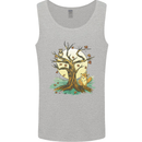 An Owl and Fox Tree Nature Ecology Mens Vest Tank Top Sports Grey