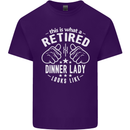 An Retired Dinner Lady Looks Like Mens Cotton T-Shirt Tee Top Purple