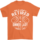An Retired Dinner Lady Looks Like Mens T-Shirt Cotton Gildan Orange