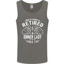An Retired Dinner Lady Looks Like Mens Vest Tank Top Charcoal