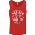 An Retired Dinner Lady Looks Like Mens Vest Tank Top Red
