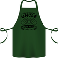 An Uncle Nob Head Looks Like Uncle's Day Cotton Apron 100% Organic Forest Green