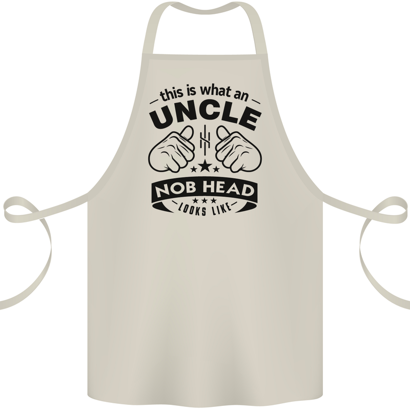 An Uncle Nob Head Looks Like Uncle's Day Cotton Apron 100% Organic Natural