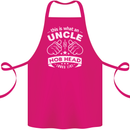 An Uncle Nob Head Looks Like Uncle's Day Cotton Apron 100% Organic Pink