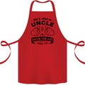 An Uncle Nob Head Looks Like Uncle's Day Cotton Apron 100% Organic Red