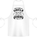 An Uncle Nob Head Looks Like Uncle's Day Cotton Apron 100% Organic White