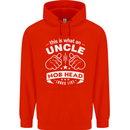 An Uncle Nob Head Looks Like Uncle's Day Mens 80% Cotton Hoodie Bright Red