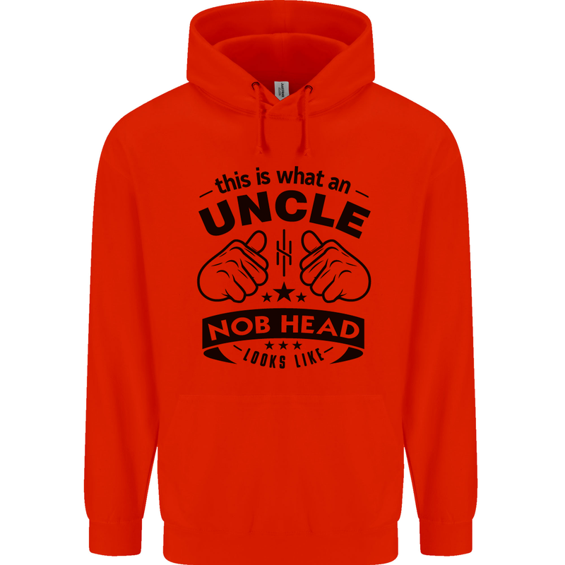 An Uncle Nob Head Looks Like Uncle's Day Mens 80% Cotton Hoodie Bright Red