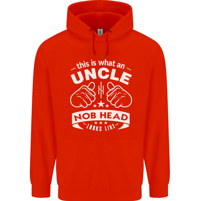 An Uncle Nob Head Looks Like Uncle's Day Mens 80% Cotton Hoodie Bright Red