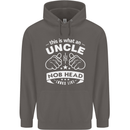An Uncle Nob Head Looks Like Uncle's Day Mens 80% Cotton Hoodie Charcoal