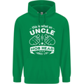 An Uncle Nob Head Looks Like Uncle's Day Mens 80% Cotton Hoodie Irish Green
