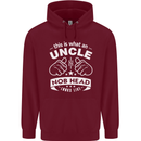An Uncle Nob Head Looks Like Uncle's Day Mens 80% Cotton Hoodie Maroon
