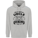 An Uncle Nob Head Looks Like Uncle's Day Mens 80% Cotton Hoodie Sports Grey