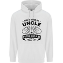 An Uncle Nob Head Looks Like Uncle's Day Mens 80% Cotton Hoodie White