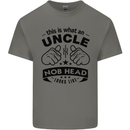 An Uncle Nob Head Looks Like Uncle's Day Mens Cotton T-Shirt Tee Top Charcoal