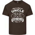 An Uncle Nob Head Looks Like Uncle's Day Mens Cotton T-Shirt Tee Top Dark Chocolate