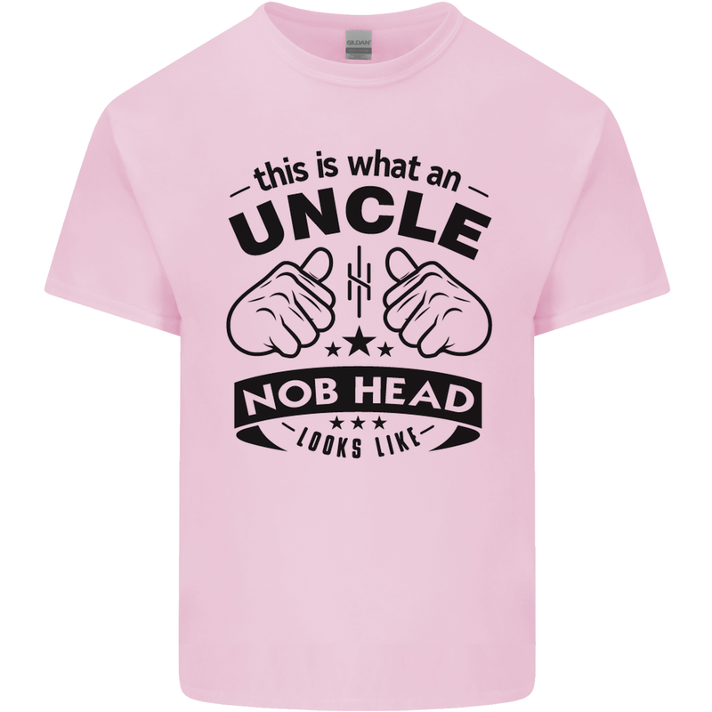 An Uncle Nob Head Looks Like Uncle's Day Mens Cotton T-Shirt Tee Top Light Pink