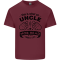 An Uncle Nob Head Looks Like Uncle's Day Mens Cotton T-Shirt Tee Top Maroon