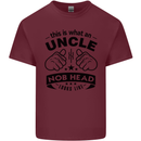 An Uncle Nob Head Looks Like Uncle's Day Mens Cotton T-Shirt Tee Top Maroon