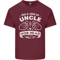 An Uncle Nob Head Looks Like Uncle's Day Mens Cotton T-Shirt Tee Top Maroon