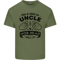 An Uncle Nob Head Looks Like Uncle's Day Mens Cotton T-Shirt Tee Top Military Green